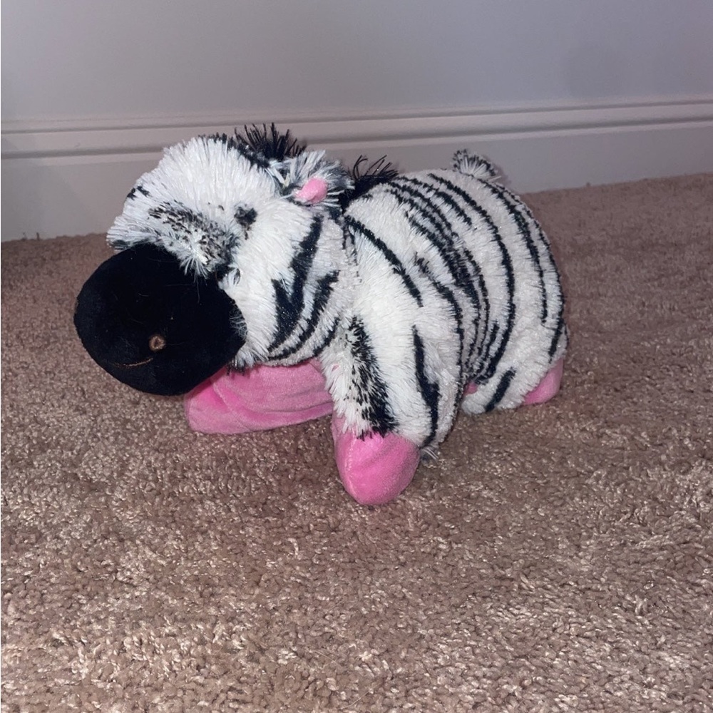 miniature zebra pillow pet